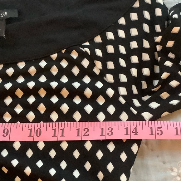 White House Black Market Multi Pattern Shift Stretch Dress Size XXS - Picture 6 of 8